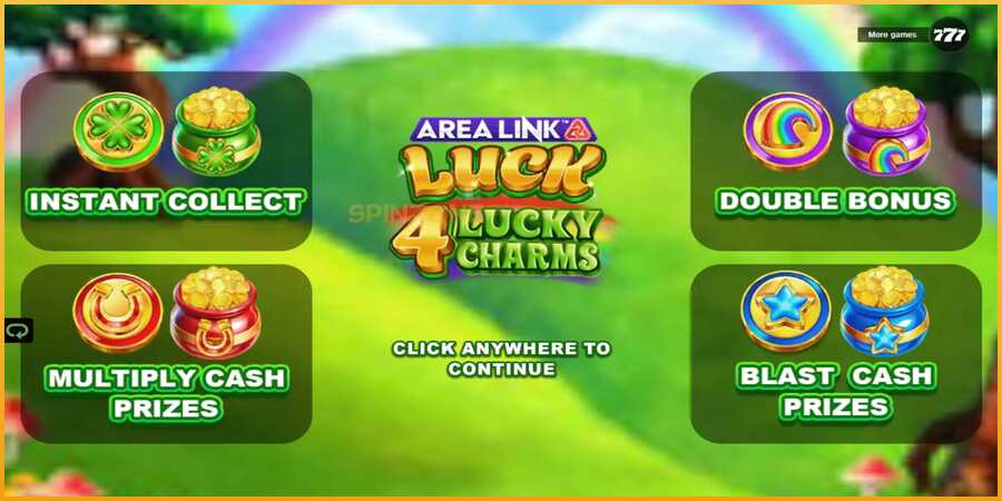 Area Link Luck 4 Lucky Charms màquina de joc per diners, imatge 1