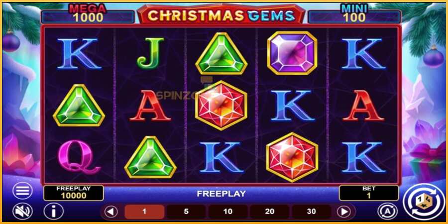 Christmas Gems Hold & Win màquina de joc per diners, imatge 2