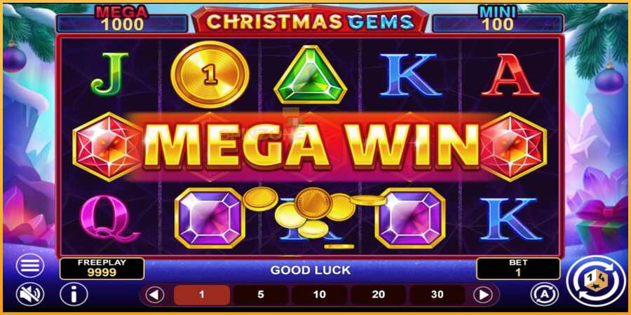 Christmas Gems Hold & Win màquina de joc per diners, imatge 3