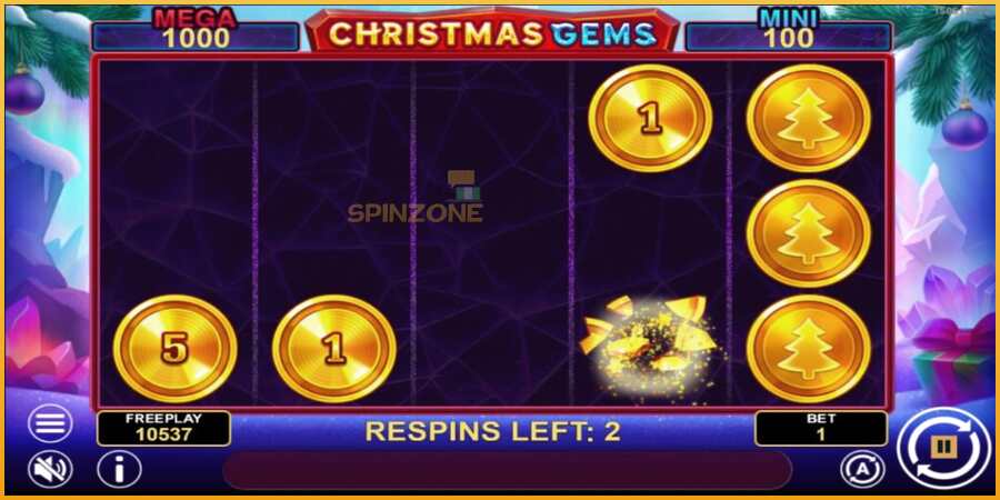 Christmas Gems Hold & Win màquina de joc per diners, imatge 5