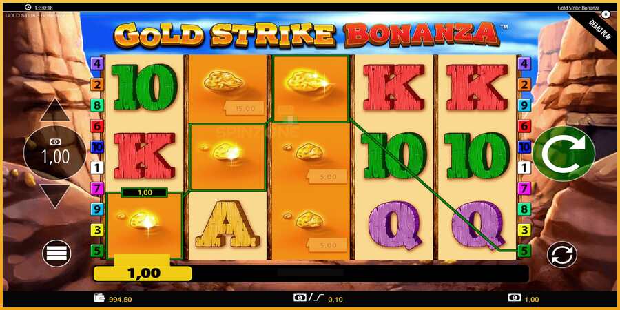 Gold Strike Bonanza màquina de joc per diners, imatge 3