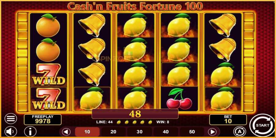 Cashn Fruits Fortune 100 màquina de joc per diners, imatge 2