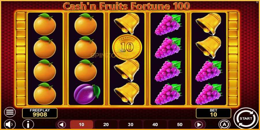 Cashn Fruits Fortune 100 màquina de joc per diners, imatge 3