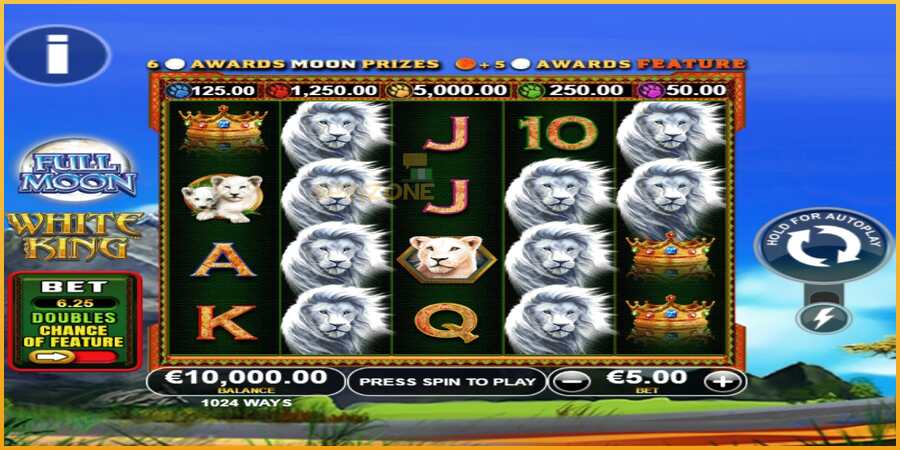 Full Moon: White King PowerPlay Jackpot màquina de joc per diners, imatge 1