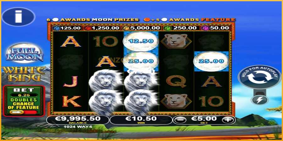 Full Moon: White King PowerPlay Jackpot màquina de joc per diners, imatge 2