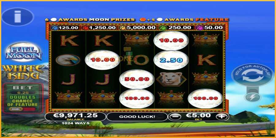 Full Moon: White King PowerPlay Jackpot màquina de joc per diners, imatge 3