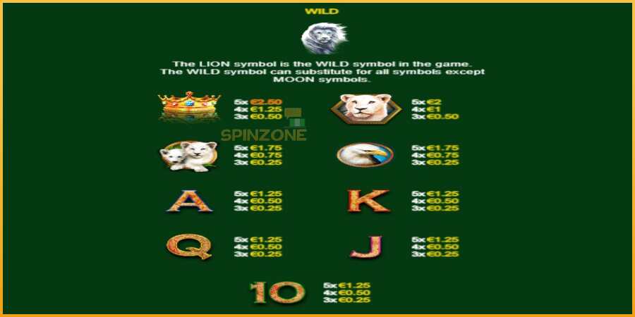 Full Moon: White King PowerPlay Jackpot màquina de joc per diners, imatge 6