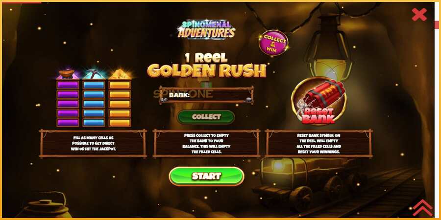 1 Reel Golden Rush màquina de joc per diners, imatge 1