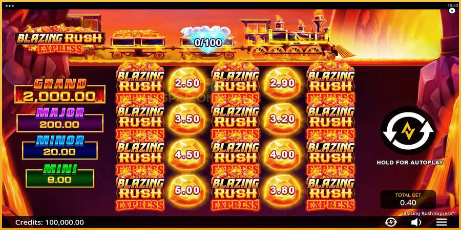 Blazing Rush Express màquina de joc per diners, imatge 1