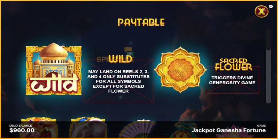 Jackpot Ganesha Fortune màquina de joc per diners, imatge 5