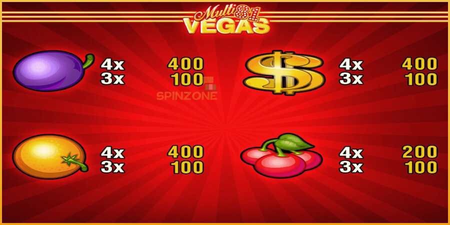 Multi Vegas 81 màquina de joc per diners, imatge 3