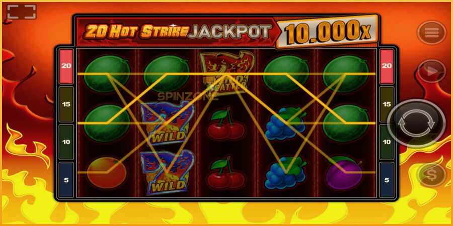 20 Hot Strike Jackpot màquina de joc per diners, imatge 3