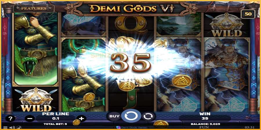 Demi Gods 6 màquina de joc per diners, imatge 3