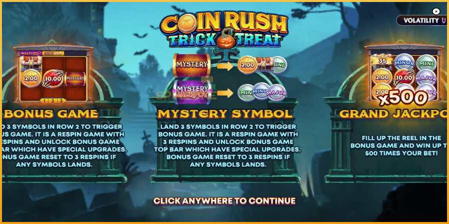 Coin Rush: Trick o Treat màquina de joc per diners, imatge 1