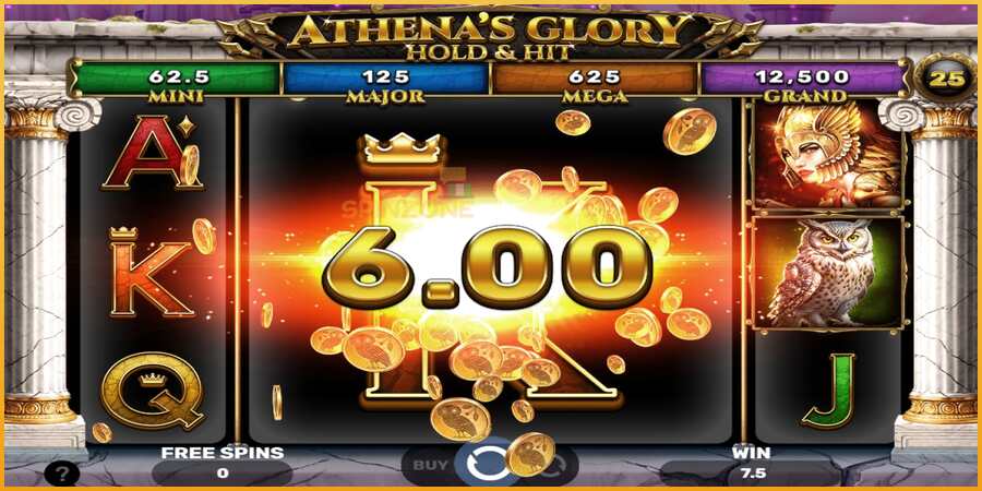 Athenas Glory Hold & Hit màquina de joc per diners, imatge 5