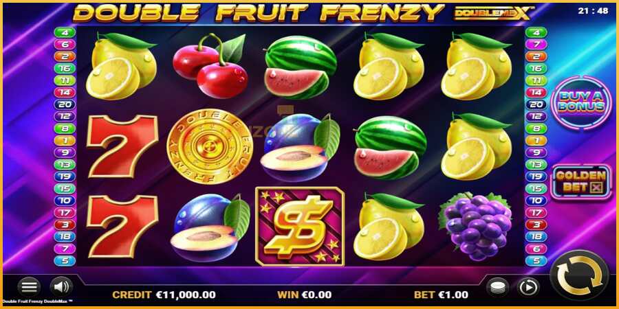 Double Fruit Frenzy DoubleMax màquina de joc per diners, imatge 1