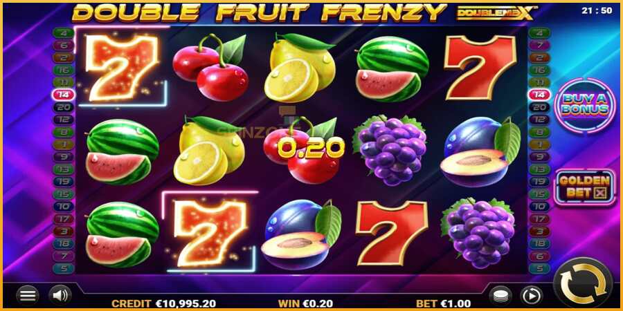 Double Fruit Frenzy DoubleMax màquina de joc per diners, imatge 2