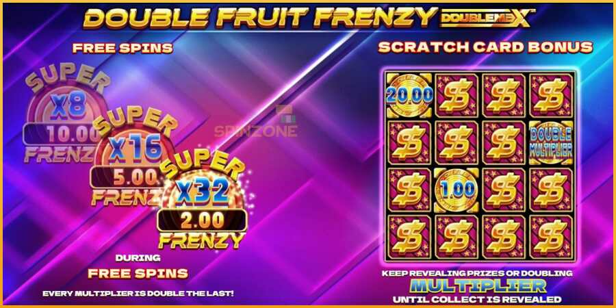 Double Fruit Frenzy DoubleMax màquina de joc per diners, imatge 3