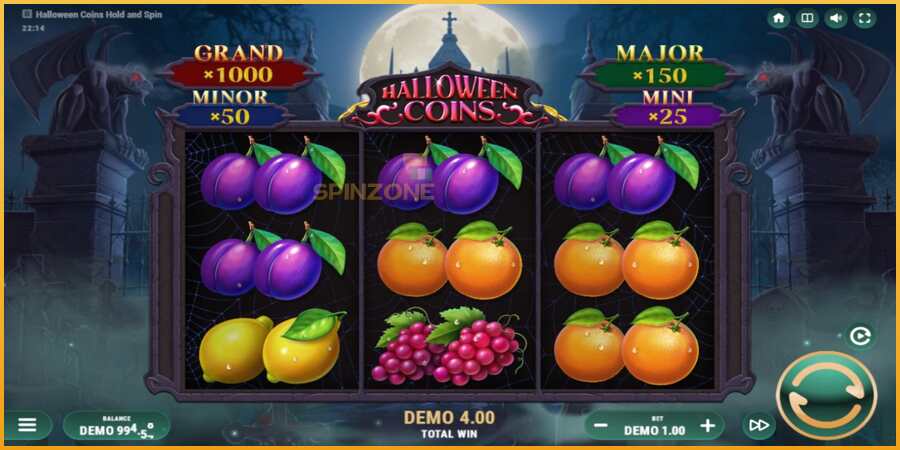 Halloween Coins Hold and Spin màquina de joc per diners, imatge 3