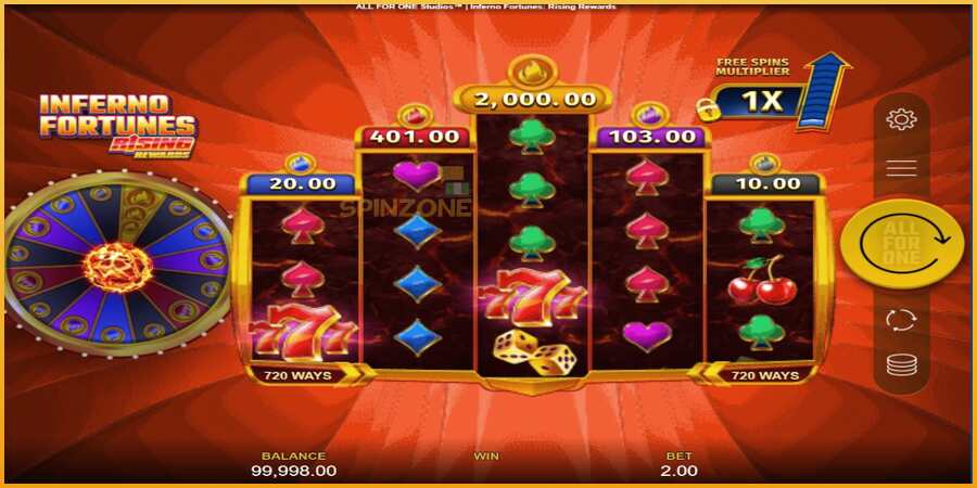 Inferno Fortunes: Rising Rewards màquina de joc per diners, imatge 2