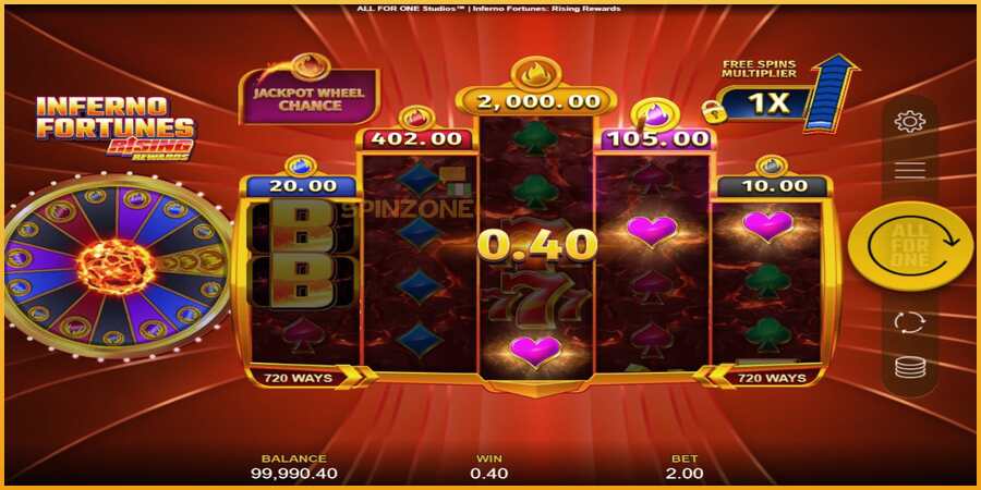 Inferno Fortunes: Rising Rewards màquina de joc per diners, imatge 3