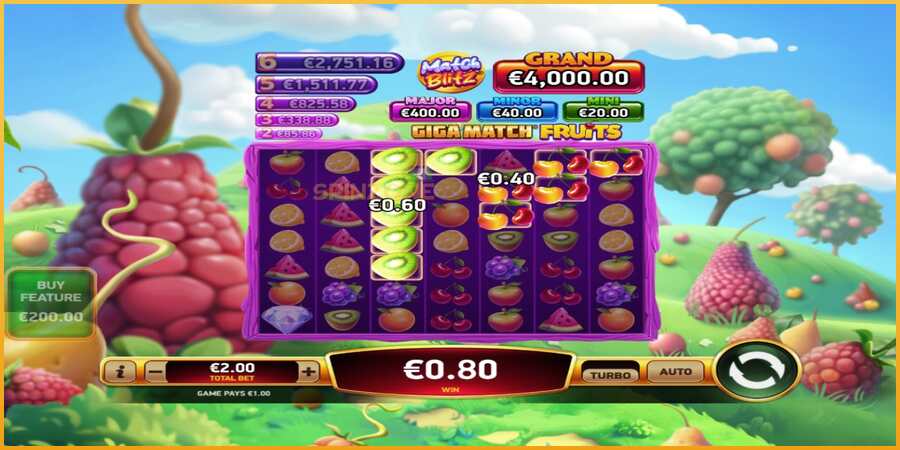 Giga Match Fruits màquina de joc per diners, imatge 3