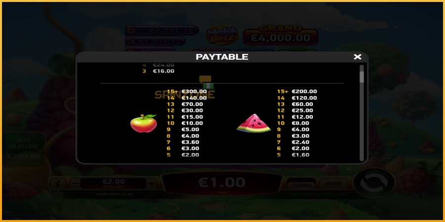 Giga Match Fruits màquina de joc per diners, imatge 5