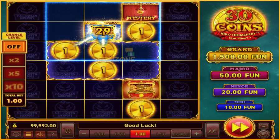 30 Coins Halloween Jackpots màquina de joc per diners, imatge 2