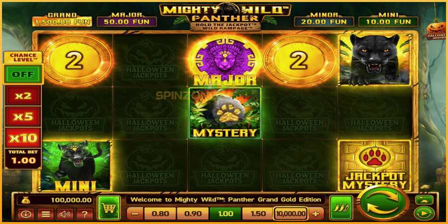 Mighty Wild: Panther Grand Gold Edition Halloween Jackpots màquina de joc per diners, imatge 1