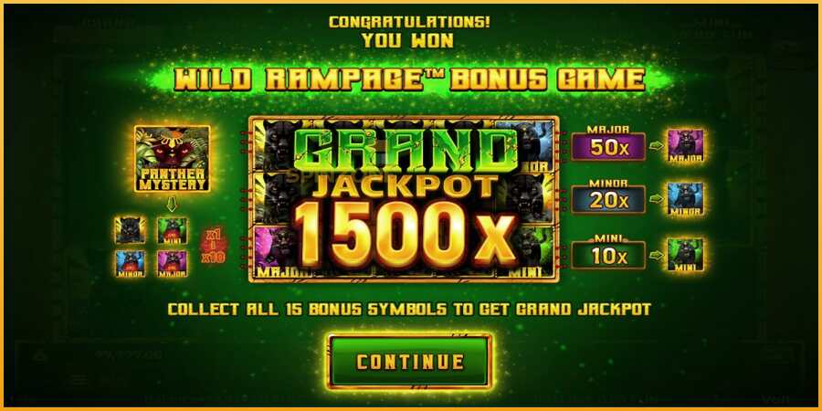 Mighty Wild: Panther Grand Gold Edition Halloween Jackpots màquina de joc per diners, imatge 3