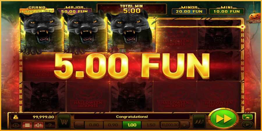 Mighty Wild: Panther Grand Gold Edition Halloween Jackpots màquina de joc per diners, imatge 4