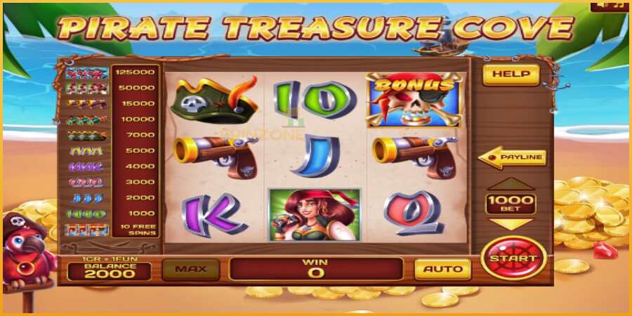 Pirate Treasure Cove Pull Tabs màquina de joc per diners, imatge 3