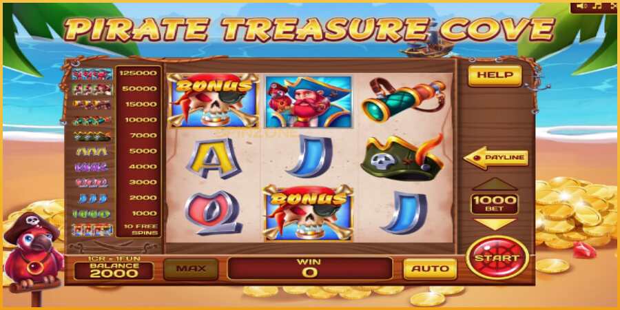 Pirate Treasure Cove Pull Tabs màquina de joc per diners, imatge 4