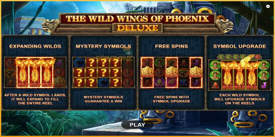 The Wild Wings of Phoenix Deluxe màquina de joc per diners, imatge 1