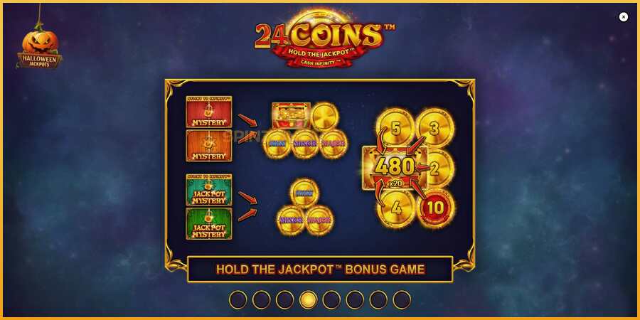 24 Coins Halloween Jackpots màquina de joc per diners, imatge 1