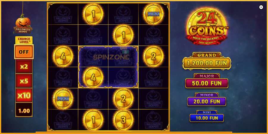 24 Coins Halloween Jackpots màquina de joc per diners, imatge 2