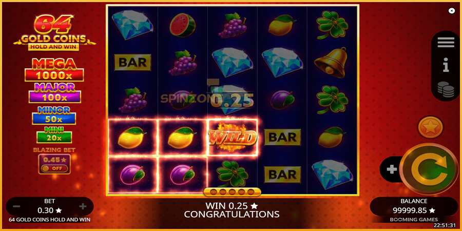 64 Gold Coins Hold and Win màquina de joc per diners, imatge 4