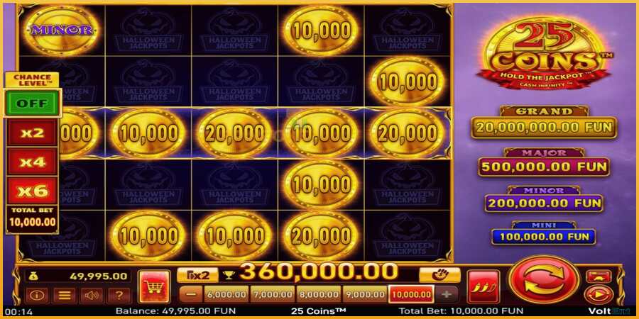 25 Coins Halloween Jackpots màquina de joc per diners, imatge 3