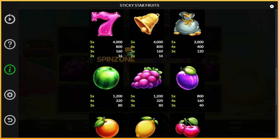 Sticky Star Fruits màquina de joc per diners, imatge 6