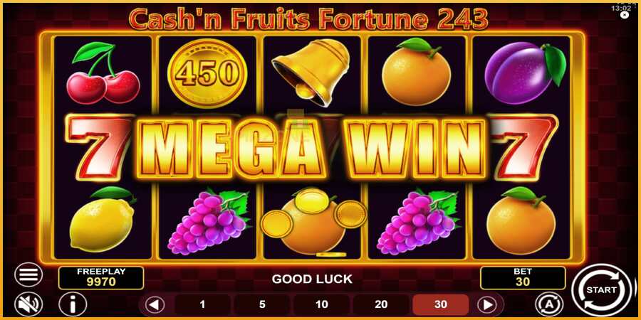 Cashn Fruits Fortune 243 màquina de joc per diners, imatge 3