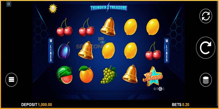 Thunder Treasure màquina de joc per diners, imatge 1