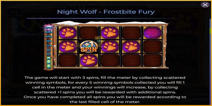 Night Wolf - Frostbite Fury màquina de joc per diners, imatge 5