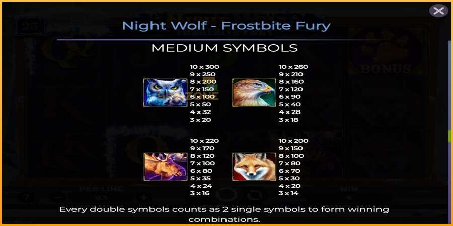 Night Wolf - Frostbite Fury màquina de joc per diners, imatge 7