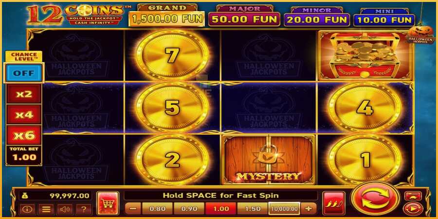 12 Coins Grand Gold Edition Halloween Jackpots màquina de joc per diners, imatge 2