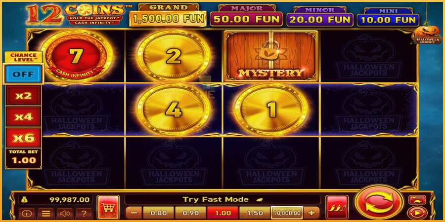 12 Coins Grand Gold Edition Halloween Jackpots màquina de joc per diners, imatge 3