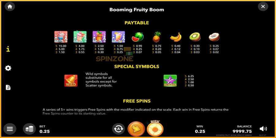 Booming Fruity Boom màquina de joc per diners, imatge 5