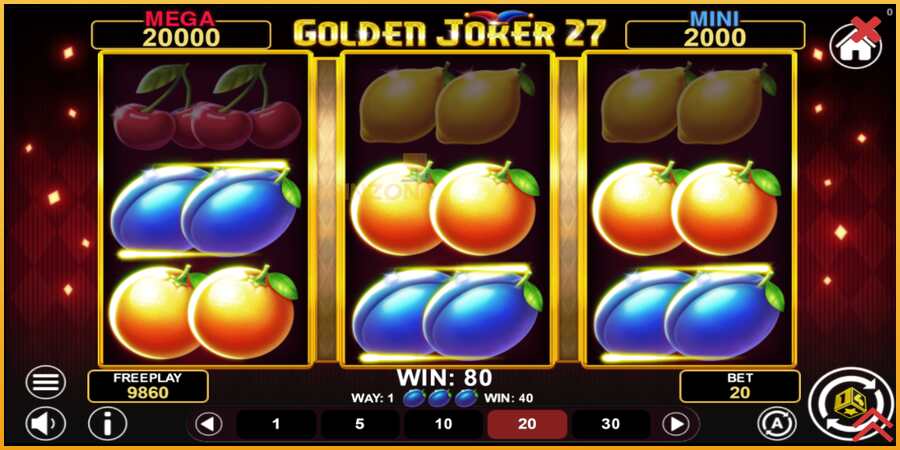 Golden Joker 27 Hold & Win màquina de joc per diners, imatge 4