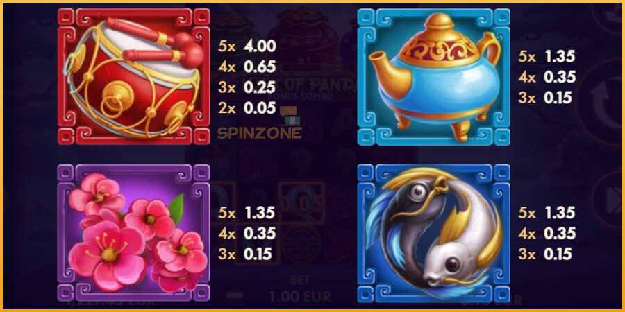 Luck of Panda Bonus Combo màquina de joc per diners, imatge 4