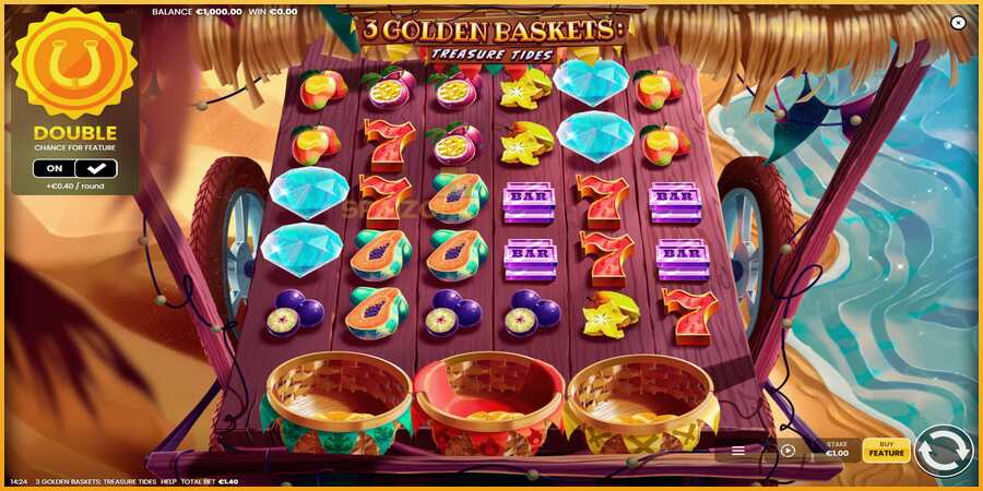 3 Golden Baskets: Treasure Tides màquina de joc per diners, imatge 1