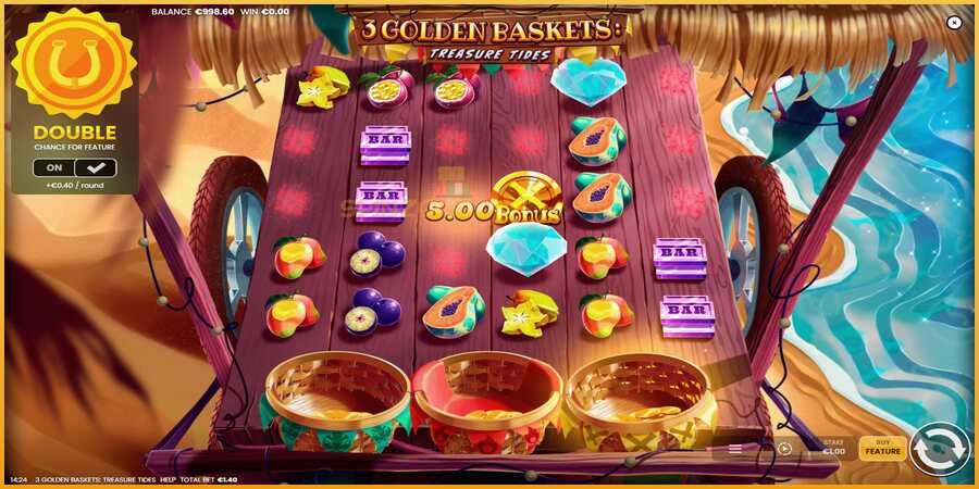 3 Golden Baskets: Treasure Tides màquina de joc per diners, imatge 2